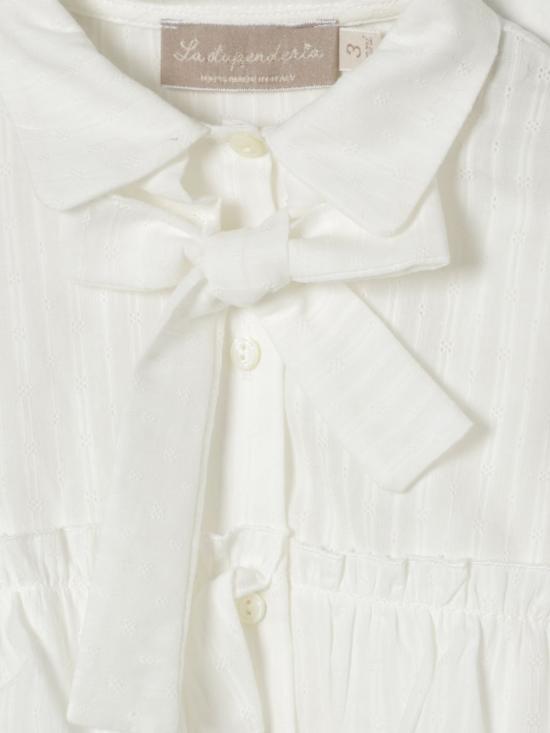 25FW [키즈] 라스투펜데리아 셔츠 1TJCM42 C42 White - LA STUPENDERIA