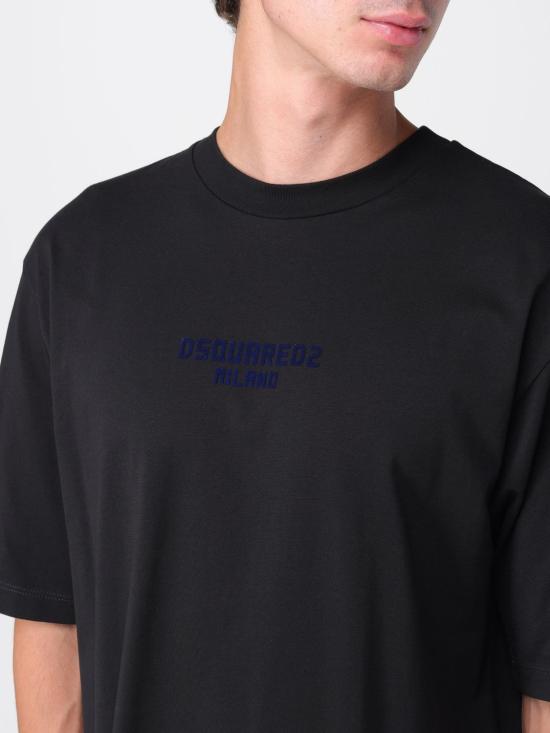 25FW 디스퀘어드2 반팔 티셔츠 S74GD1455D20020 974 Black - DSQUARED2