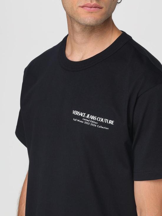 25FW 베르사체 반팔 티셔츠 79GAHE10CJ00E 899 Black - VERSACE