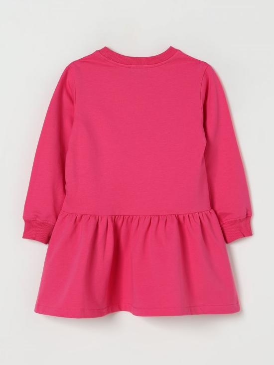 25FW [키즈] 모스키노 원피스 HDV0H7LDA16 50541 Raspberry - MOSCHINO