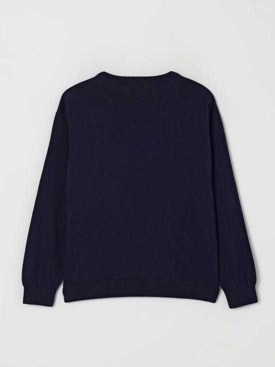 25FW [키즈] 모스키노 풀오버 HUW01ALHE43 40016 Blue - MOSCHINO