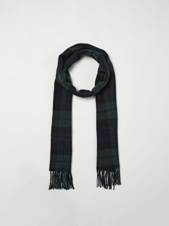 25FW 바버 뉴 체크 타탄 스카프 USC0137 NY91 Black - BARBOUR