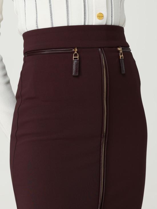 25FW 엘리자베타프랜치 스커트 GO134 EA4 Burgundy - ELISABETTA FRANCHI