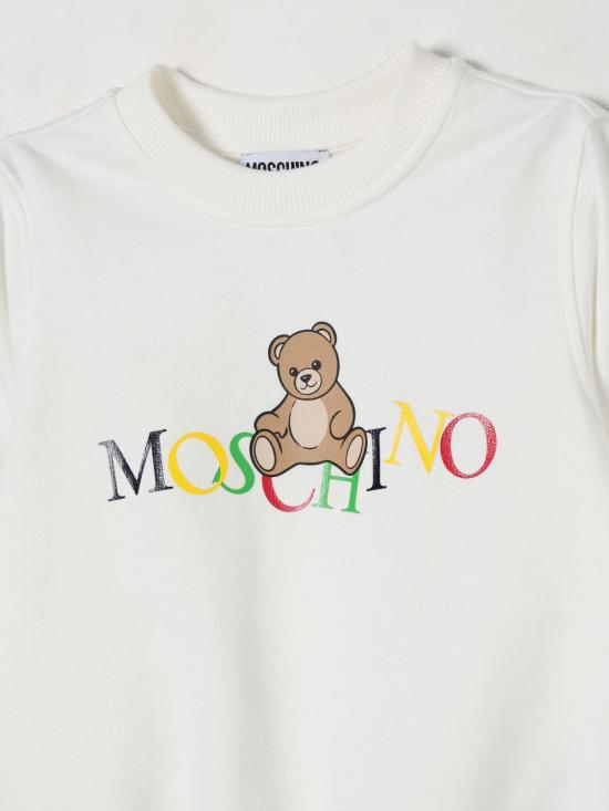 25FW [키즈] 모스키노 풀오버 HNF08VLCA60 10063 White - MOSCHINO