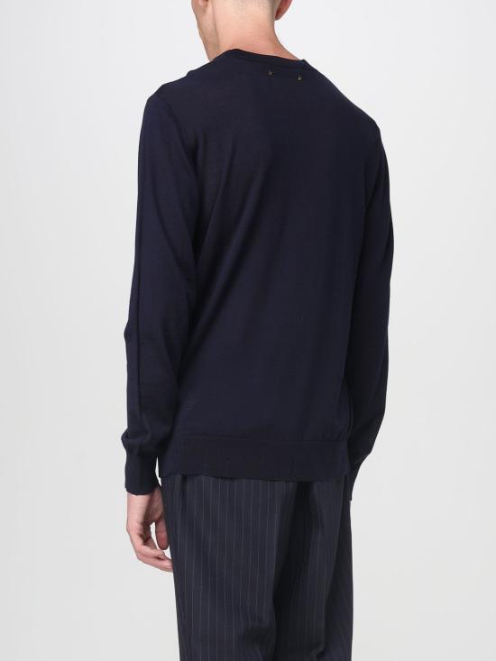 25FW 골든구스 라운드넥 스웨터 GMP00947P00066550501 Navy - GOLDEN GOOSE