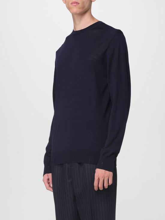 25FW 골든구스 라운드넥 스웨터 GMP00947P00066550501 Navy - GOLDEN GOOSE