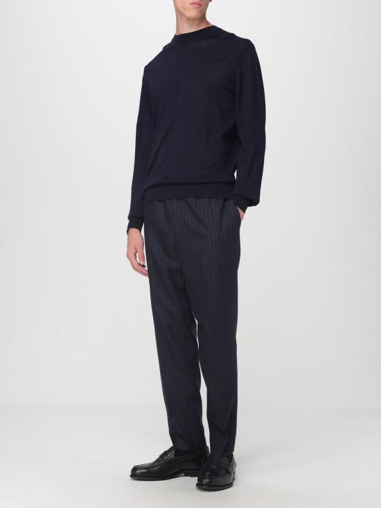 25FW 골든구스 라운드넥 스웨터 GMP00947P00066550501 Navy - GOLDEN GOOSE