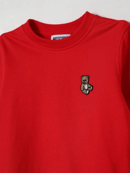 25FW [키즈] 모스키노 풀오버 HRF08VLCA40 50109 Red - MOSCHINO