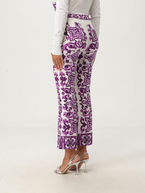 25FW 돌체앤가바나 플레어 팬츠 FTAG7THPABP IP3TN Violet - DOLCE & GABBANA