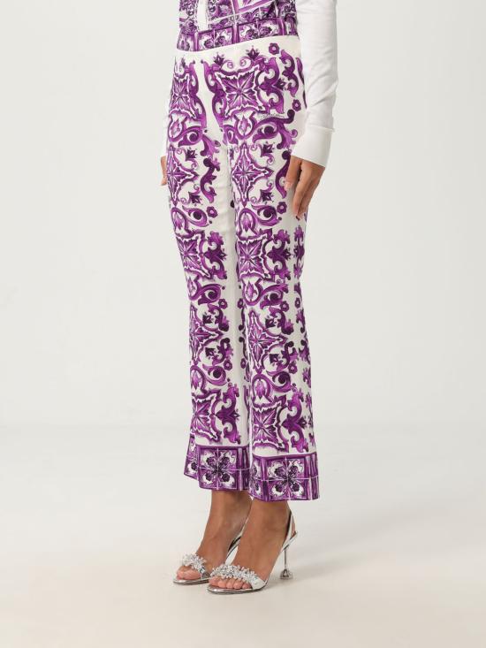 25FW 돌체앤가바나 플레어 팬츠 FTAG7THPABP IP3TN Violet - DOLCE & GABBANA