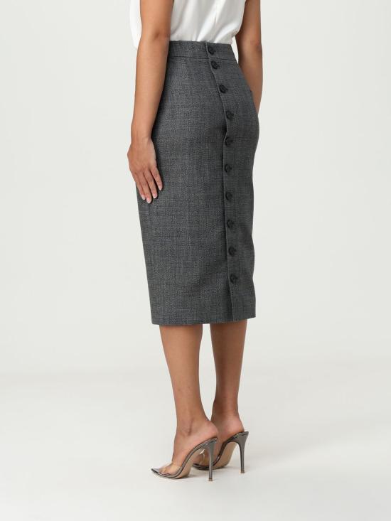 25FW 알렉산더 맥퀸 스커트 839513QJAFD 1121 Grey - ALEXANDER MCQUEEN