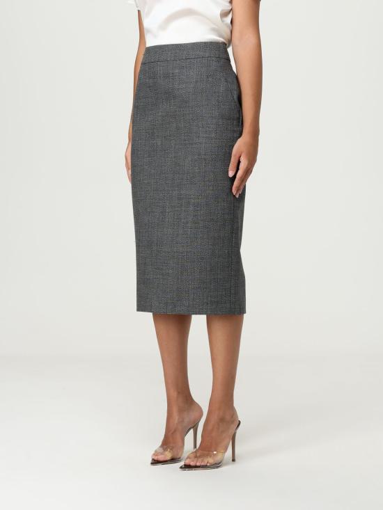 25FW 알렉산더 맥퀸 스커트 839513QJAFD 1121 Grey - ALEXANDER MCQUEEN