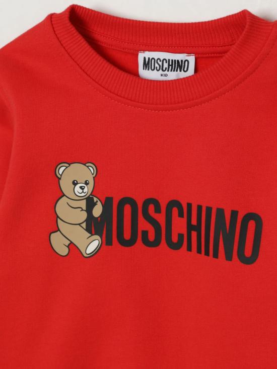 25FW [키즈] 모스키노 풀오버 HPF08VLCA83 50109 Red - MOSCHINO