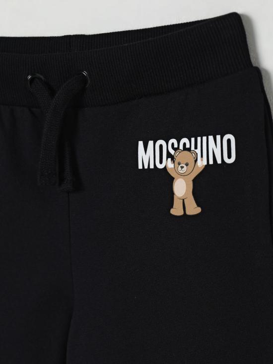 25FW [키즈] 모스키노 트레이닝/조거 팬츠 HUP08TLCA40 60100 Black - MOSCHINO