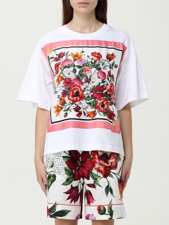 25FW 돌체앤가바나 반팔 티셔츠 F8V76ZGDDCI W0800 White