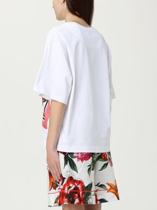 25FW 돌체앤가바나 반팔 티셔츠 F8V76ZGDDCI W0800 White - DOLCE & GABBANA