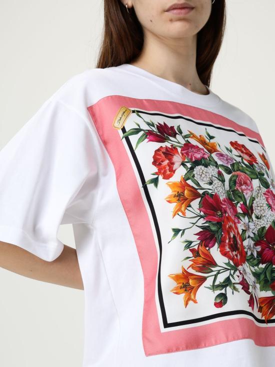 25FW 돌체앤가바나 반팔 티셔츠 F8V76ZGDDCI W0800 White - DOLCE & GABBANA