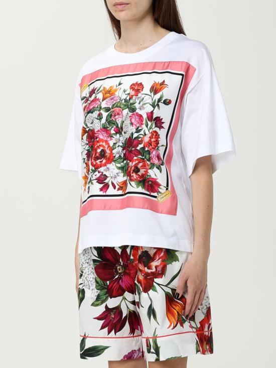 25FW 돌체앤가바나 반팔 티셔츠 F8V76ZGDDCI W0800 White - DOLCE & GABBANA