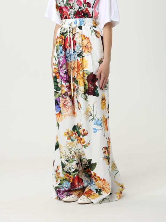 25FW 돌체앤가바나 팔라초 팬츠 FTDCOTHS5TR HA5PC White - DOLCE & GABBANA