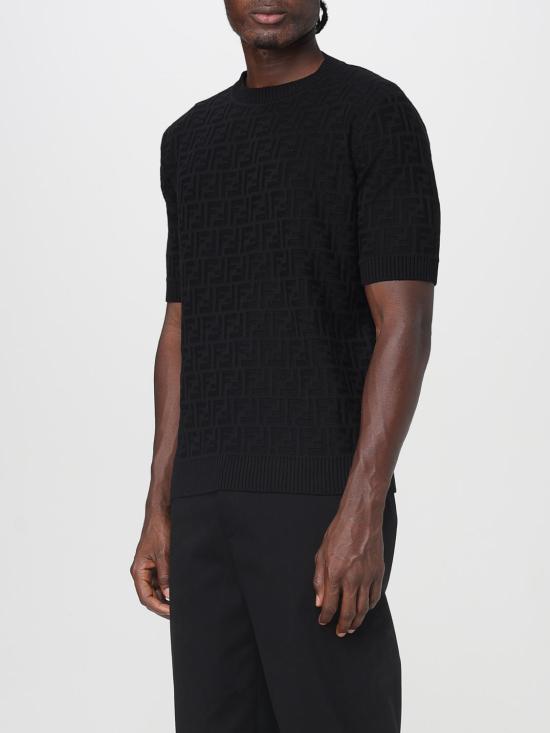 26SS 펜디 FF 코튼 스웨터 FZX051AUW0 F0QA1 Black - FENDI