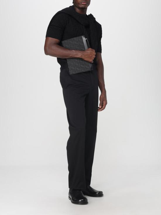 26SS 펜디 FF 코튼 스웨터 FZX051AUW0 F0QA1 Black - FENDI