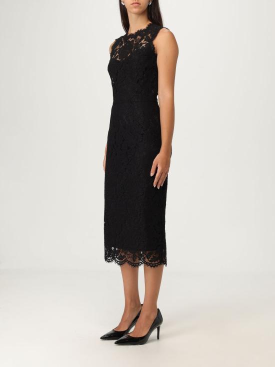 25FW 돌체앤가바나 롱 원피스 F6H0ZTHLM7L N0000 Black - DOLCE & GABBANA