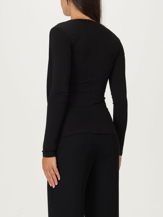 25FW 엘리자베타프랜치 긴팔 티셔츠 MD001 110 Black - ELISABETTA FRANCHI