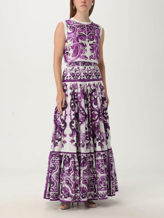 25FW 돌체앤가바나 스커트 F4CX0THH5EW IP3TN Violet - DOLCE & GABBANA