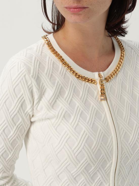25FW 엘리자베타프랜치 가디건 MK29B 360 White - ELISABETTA FRANCHI