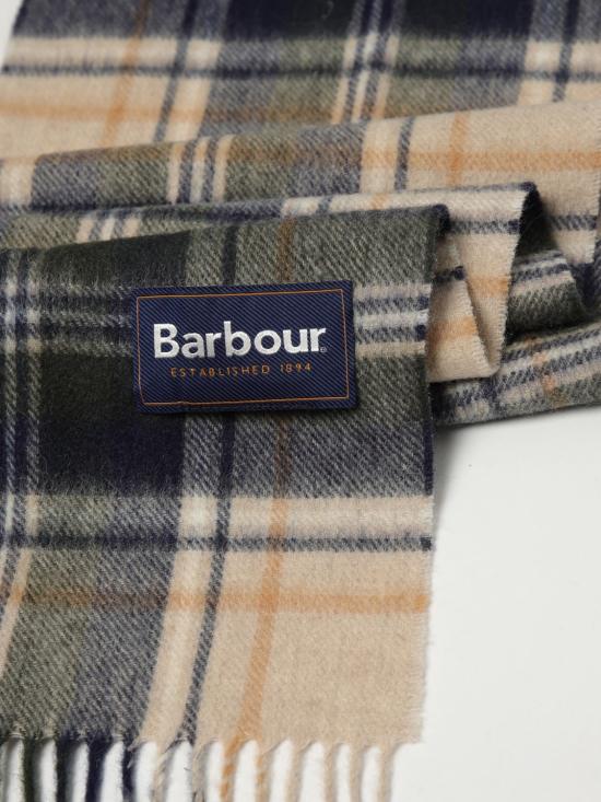 25FW 바버 뉴 체크 타탄 스카프 USC0137 BE51 Sand - BARBOUR