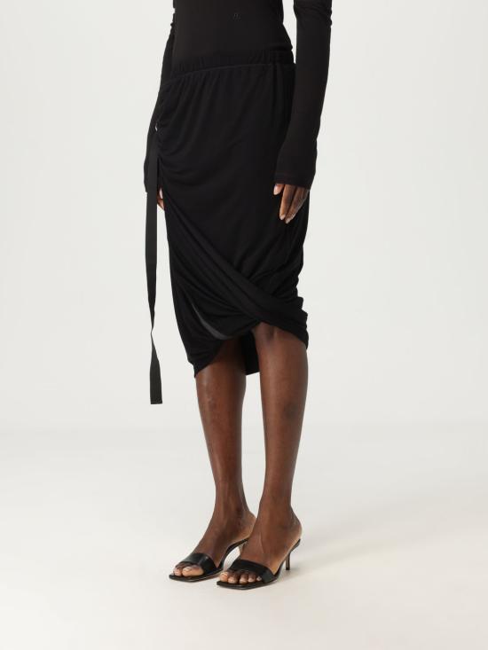 25FW 헬무트랭 미디 스커트 O09HW302 001 Black - HELMUT LANG