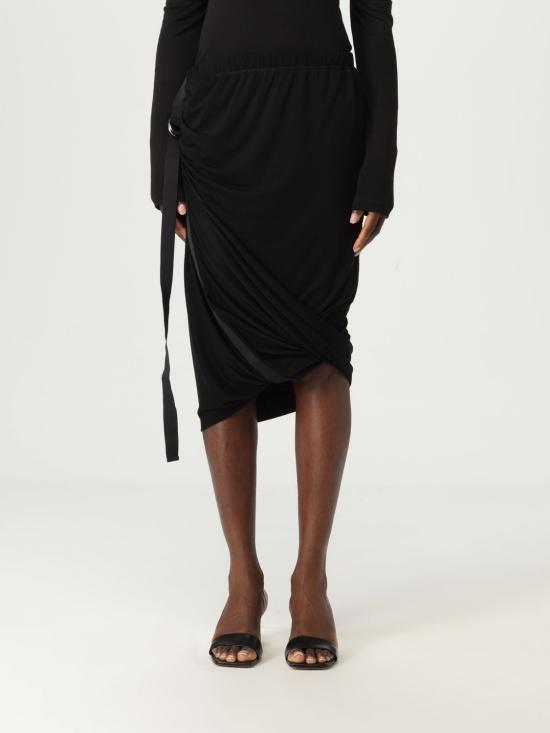 25FW 헬무트랭 미디 스커트 O09HW302 001 Black