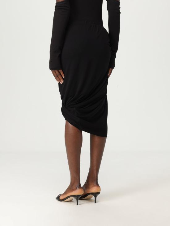 25FW 헬무트랭 미디 스커트 O09HW302 001 Black - HELMUT LANG