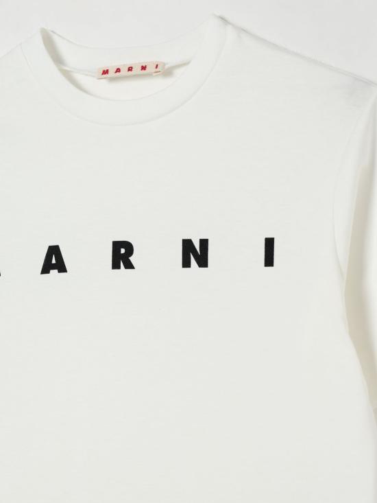 25FW [키즈] 마르니 티셔츠 M002MVM00RF 0M114 Cream - MARNI