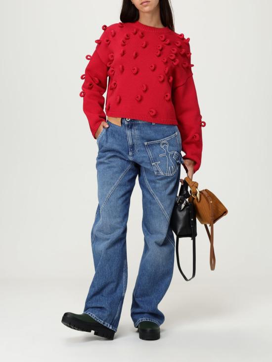 25FW JW앤더슨 스웨터 KW1446YN0417 445 Red - JW ANDERSON