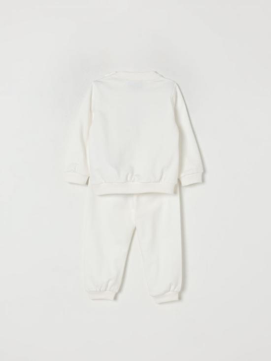 25FW [키즈] 모스키노 오버롤 MMK05ELCA40 10063 White - MOSCHINO