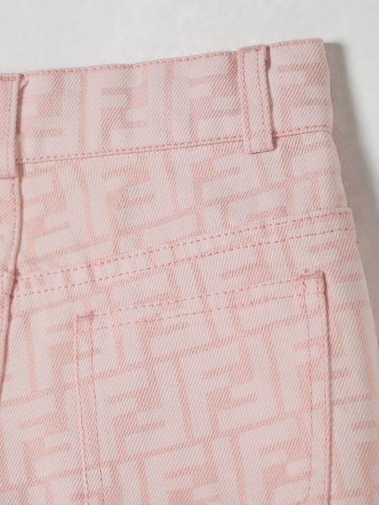 25FW [키즈] 펜디 쇼츠/버뮤다 JFF376AUKT F0ZKY Pink - FENDI