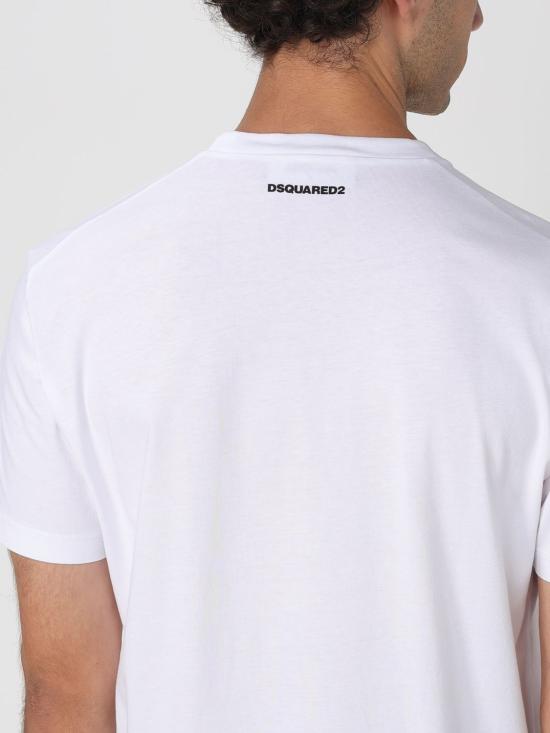 25FW 디스퀘어드2 반팔 티셔츠 S71GD1586D20020 100 White - DSQUARED2