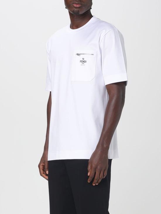 25FW 펜디 반팔 티셔츠 FY0936ARYR F0QA0 White - FENDI