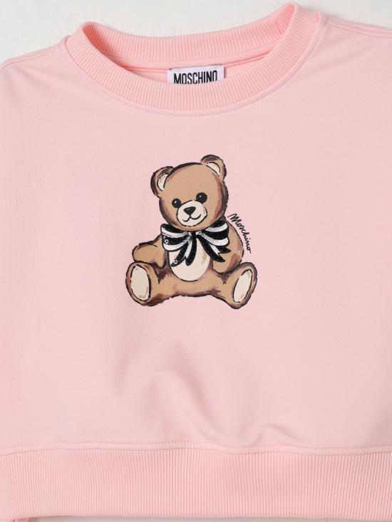 25FW [키즈] 모스키노 풀오버 HDF06GLDA16 50209 Pink - MOSCHINO