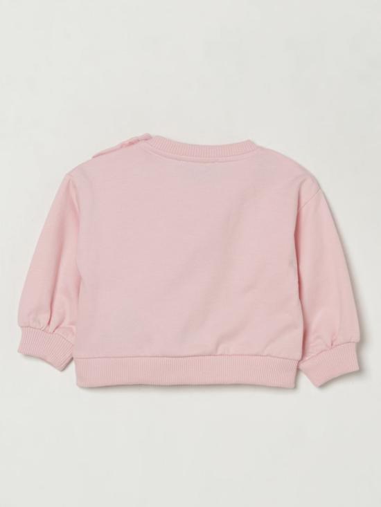 25FW [키즈] 모스키노 풀오버 MDF033LCA40 50209 Pink - MOSCHINO