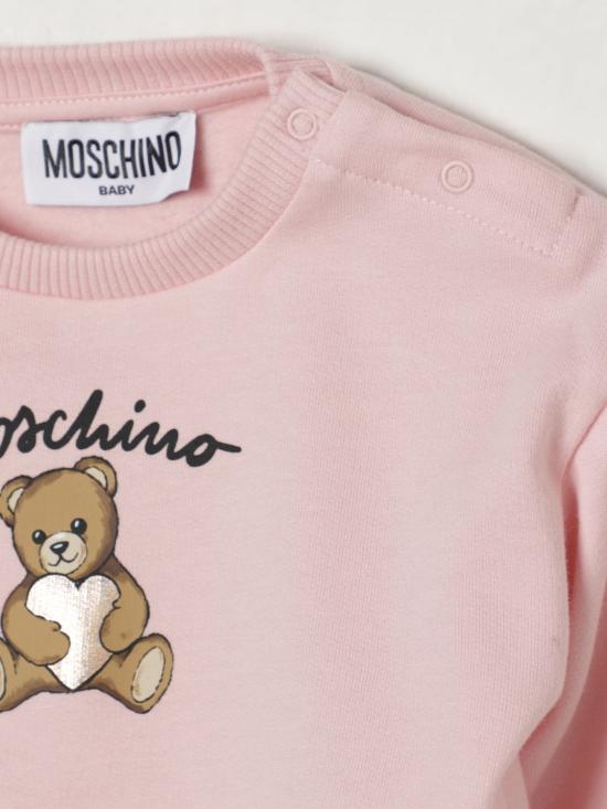 25FW [키즈] 모스키노 풀오버 MDF033LCA40 50209 Pink - MOSCHINO