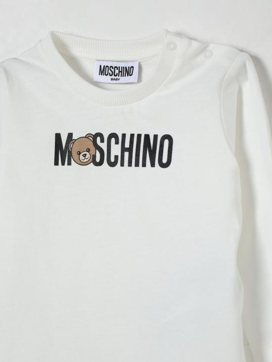 25FW [키즈] 모스키노 티셔츠 M8O00RLAA36 10063 White - MOSCHINO
