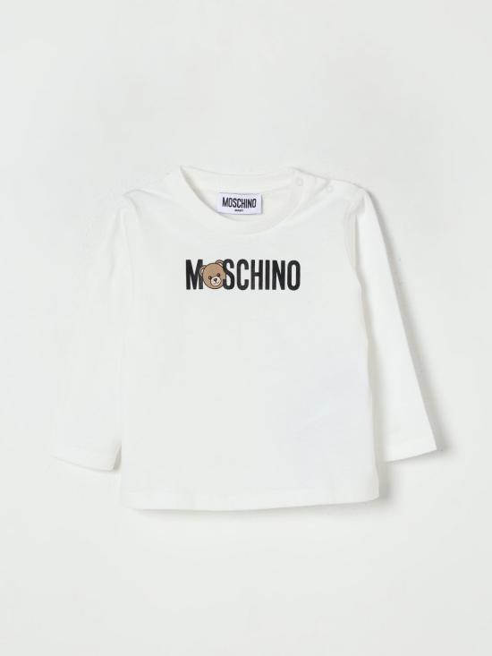 25FW [키즈] 모스키노 티셔츠 M8O00RLAA36 10063 White