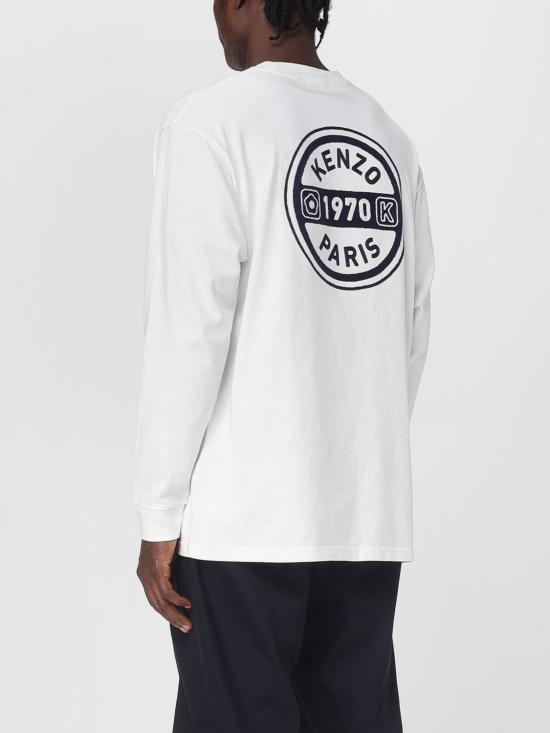 25FW 겐조 긴팔 티셔츠 FF65TL3504SI 02 White - KENZO