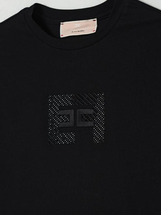 25FW [키즈] 엘리자베타프랜치 티셔츠 EFTS249JE006 N000 Black - ELISABETTA FRANCHI