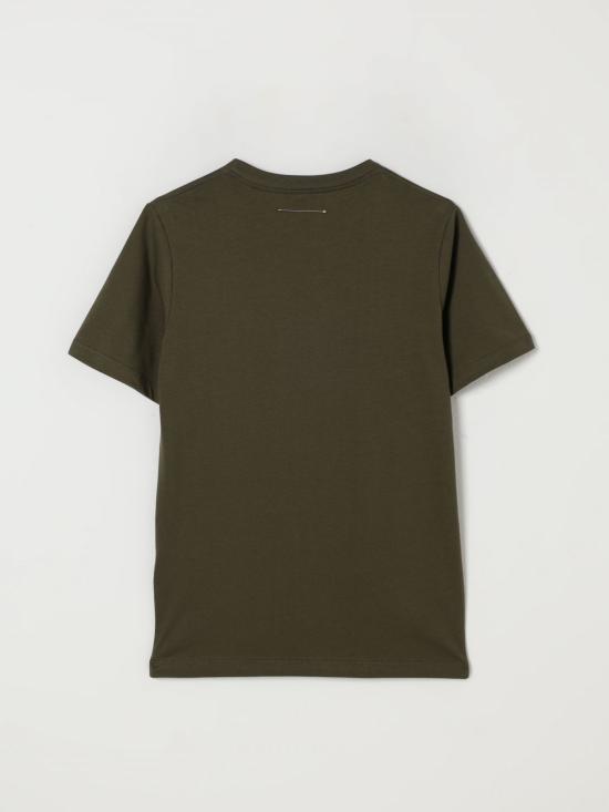 25FW [키즈] MM6 메종마르지엘라 티셔츠 M60897MM02Y M6514 Green - MM6 MAISON MARGIELA