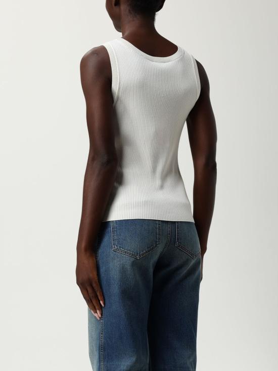 25FW 겐조 민소매 티셔츠 FF62TO6133LG 01 White - KENZO