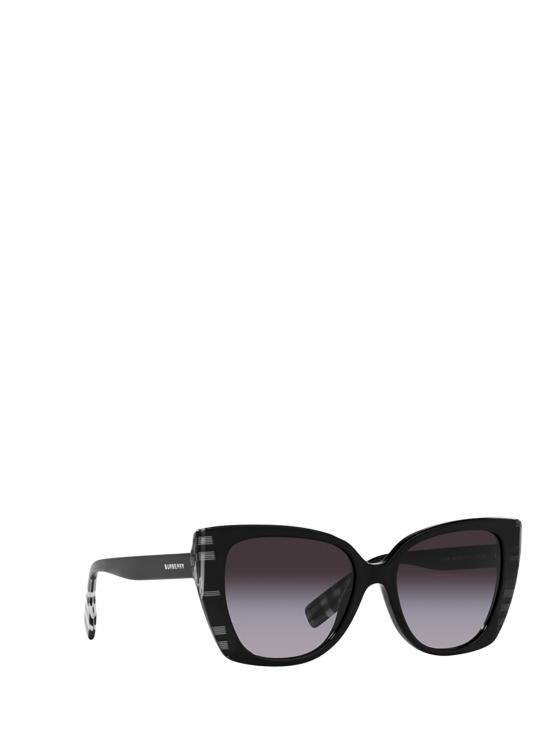 26FW 버버리 선글라스 BE4393 40518G BLACK CHECK WHITE - BURBERRY