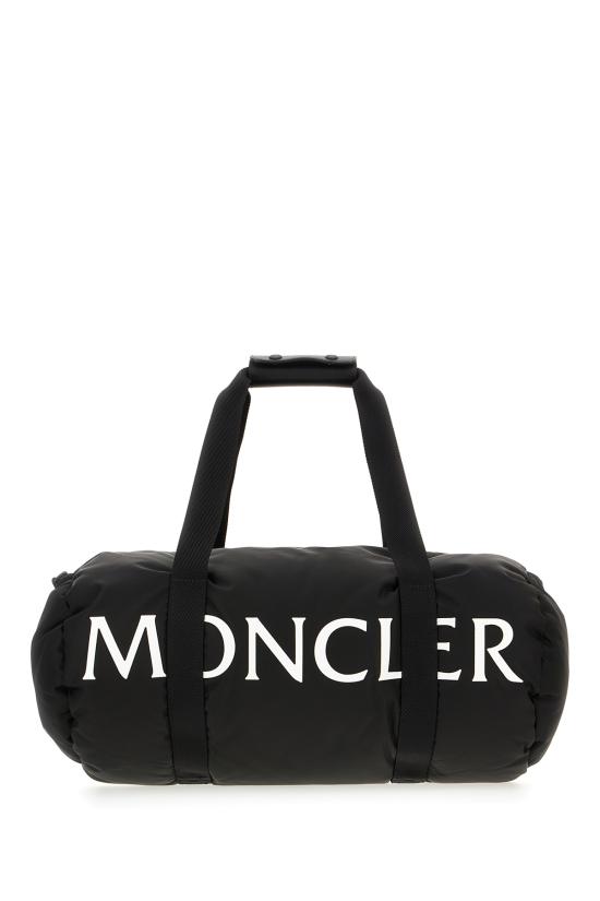 25FW 몽클레어 로고 워터 리펠런트 다운 필 더플백 5G00001M8321 999 Nero